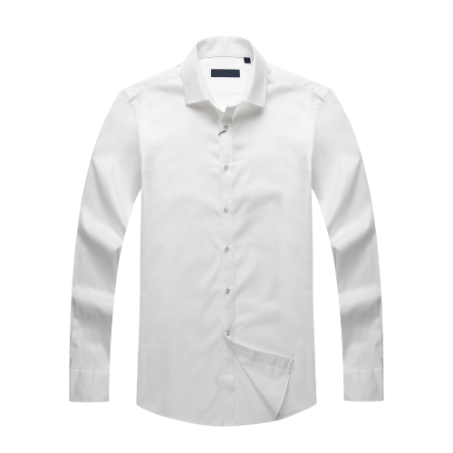 Classic White Long-Sleeve Dress Shirt