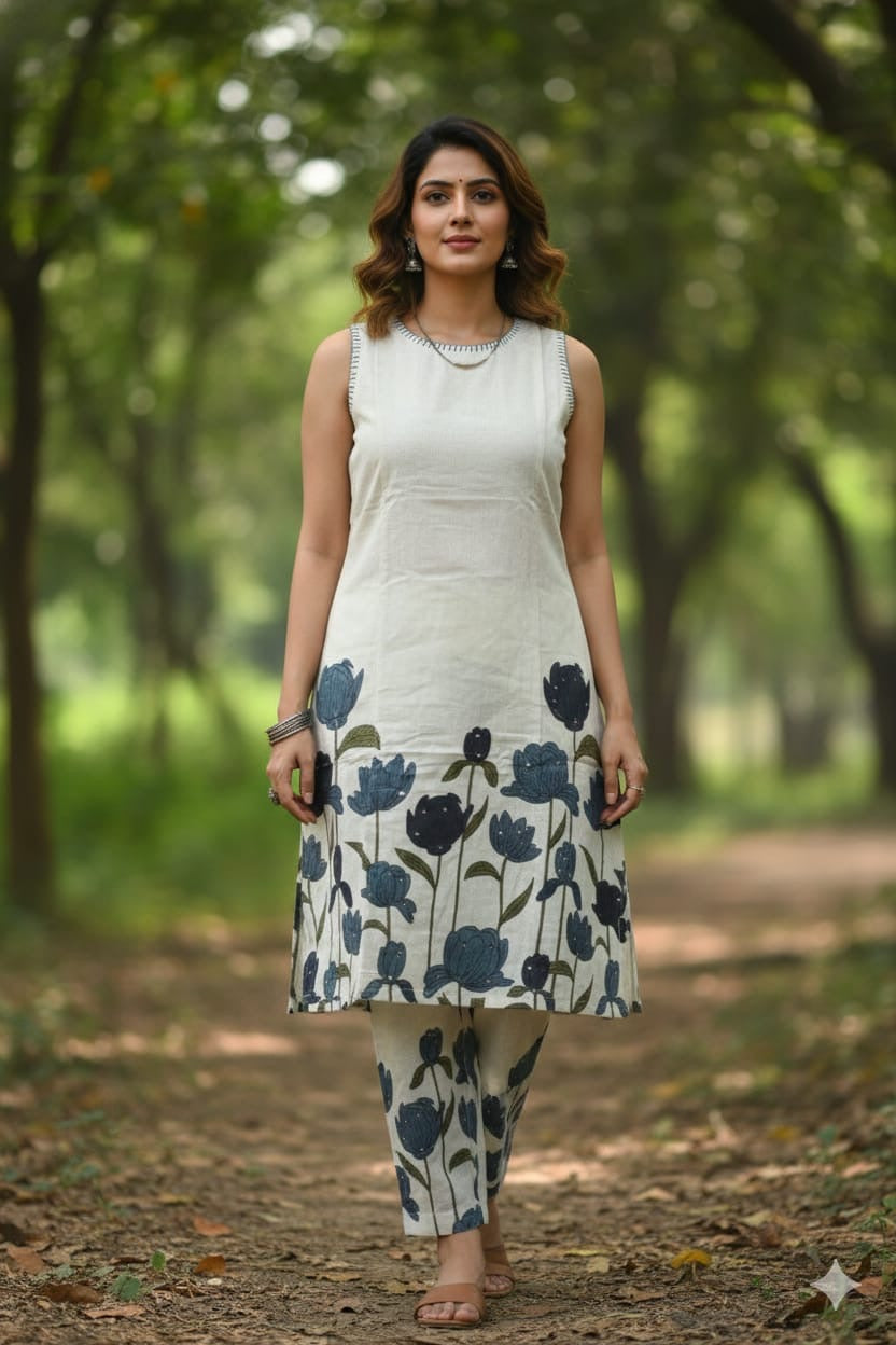 Ivory Bloom Floral Co-ord Set