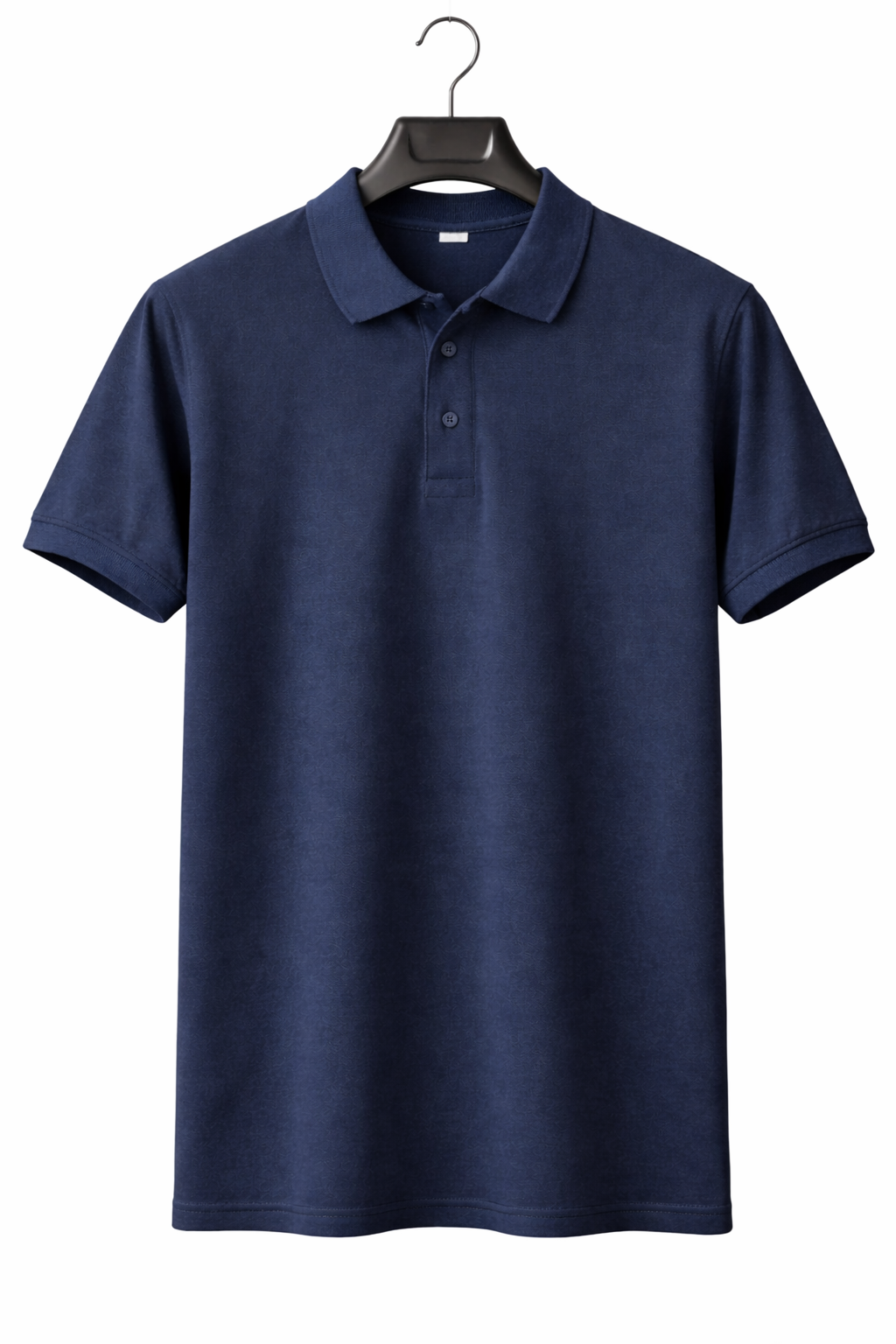 Men’s Classic Solid Polo T-Shirt – Navy Blue