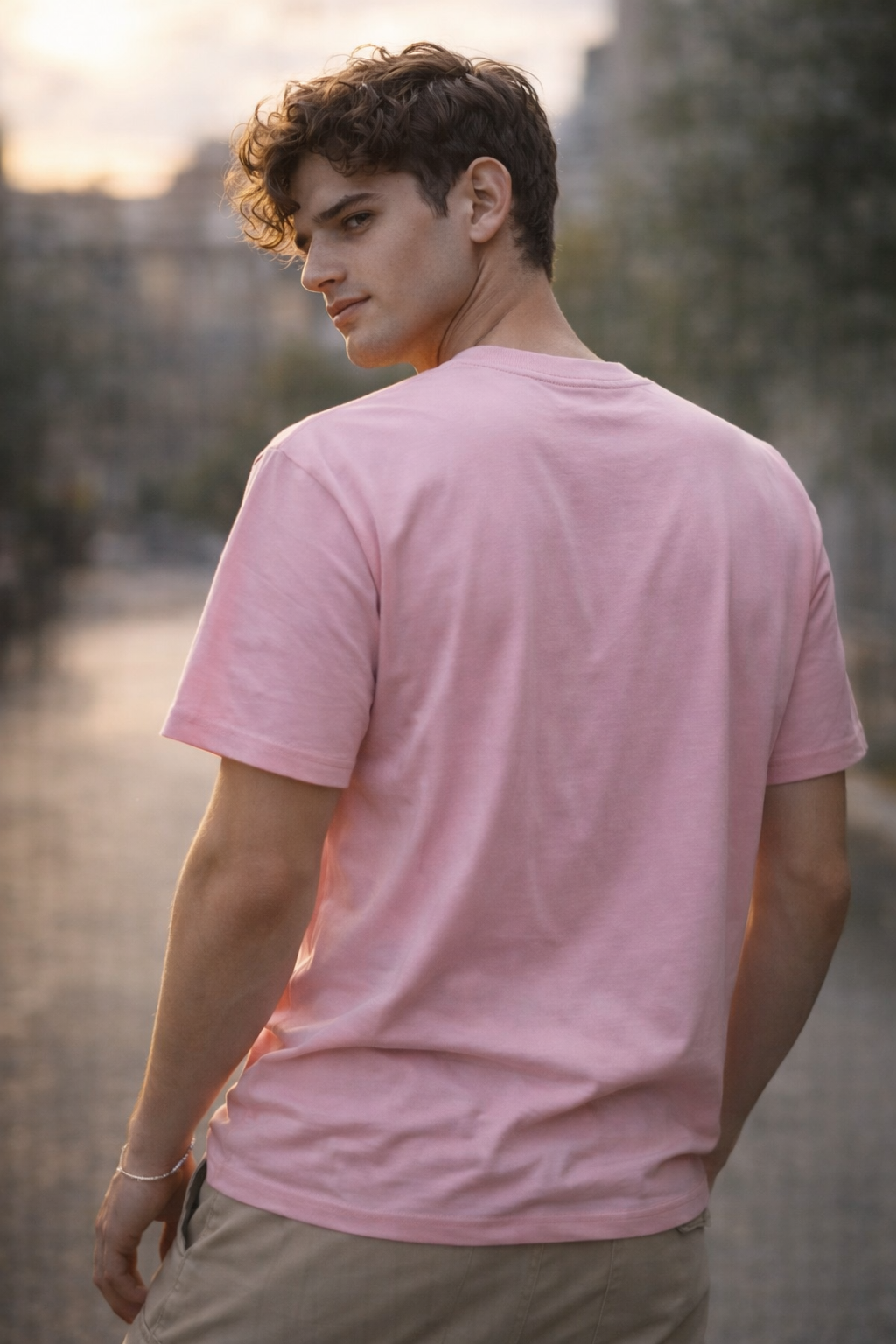 Pink “Adventure Mount Rainier” Graphic Cotton T-Shirt