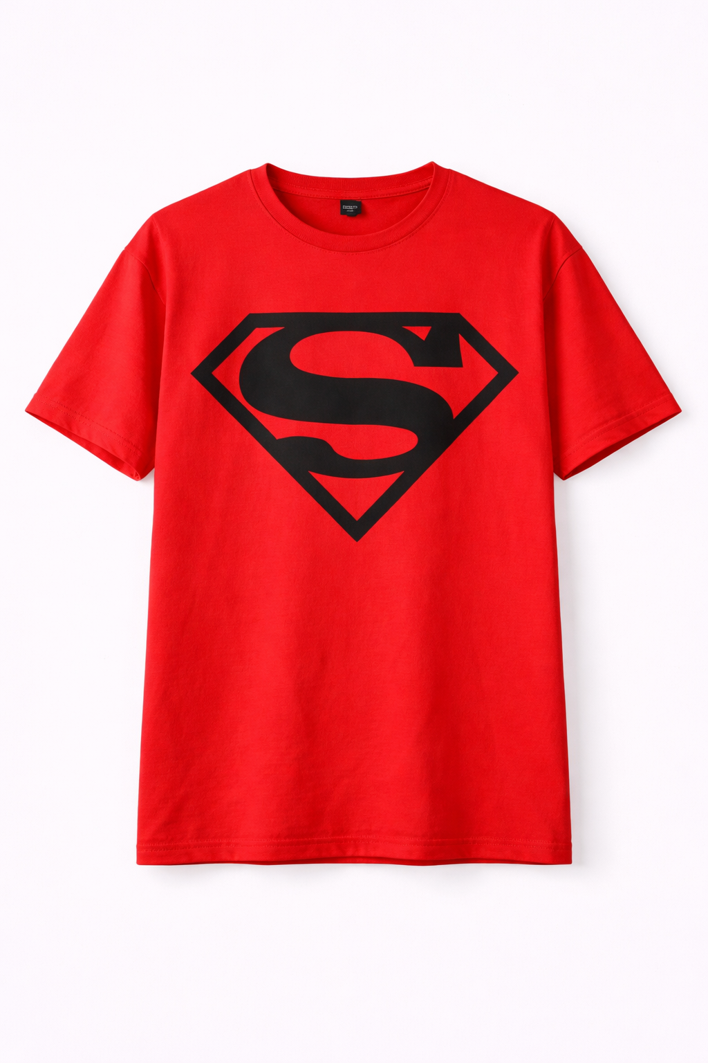Superhero “S” Shield Graphic T-Shirt – Bold Chest Print (Red)