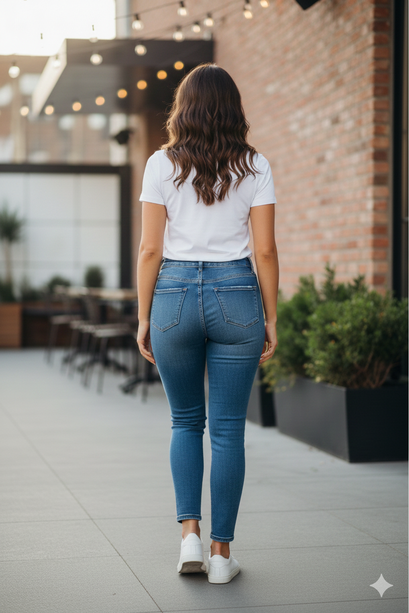 Classic White Crew Neck Cotton T-Shirt (Everyday Essential)