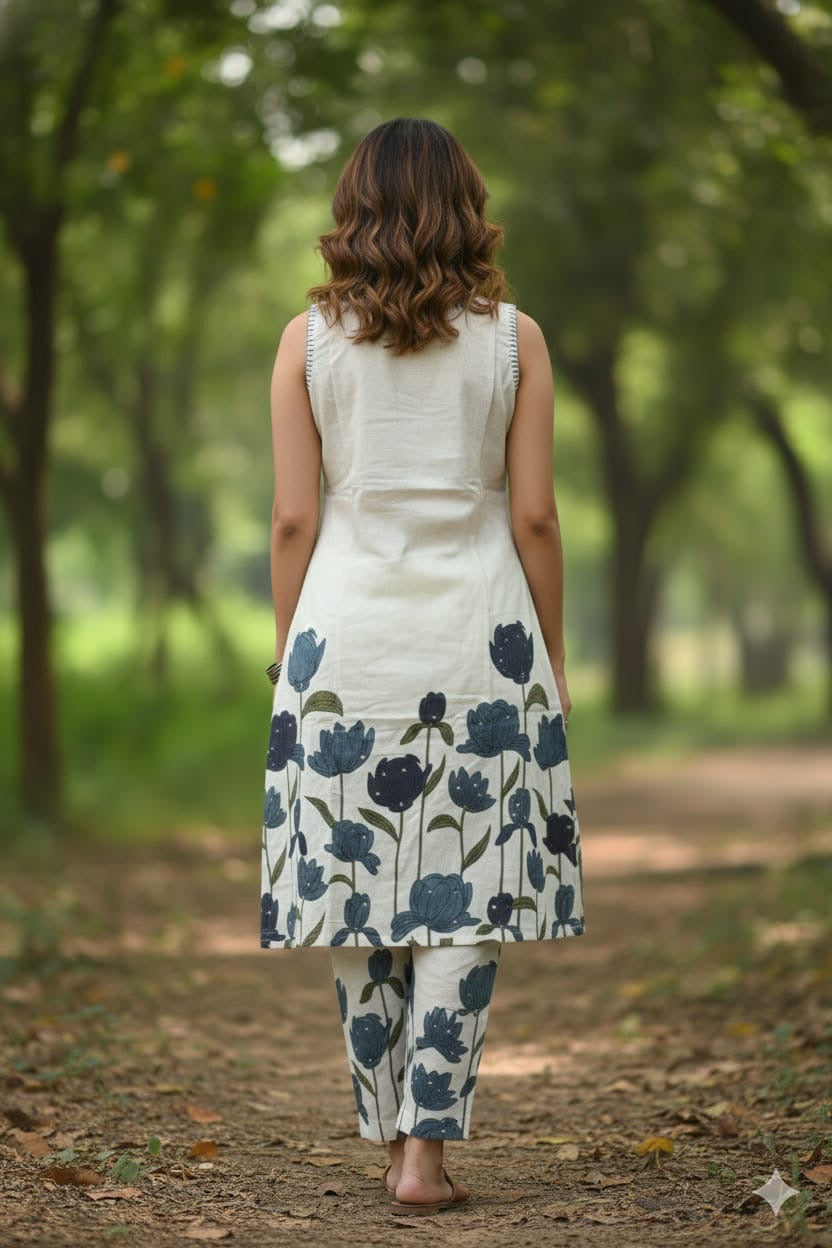 Ivory Bloom Floral Co-ord Set