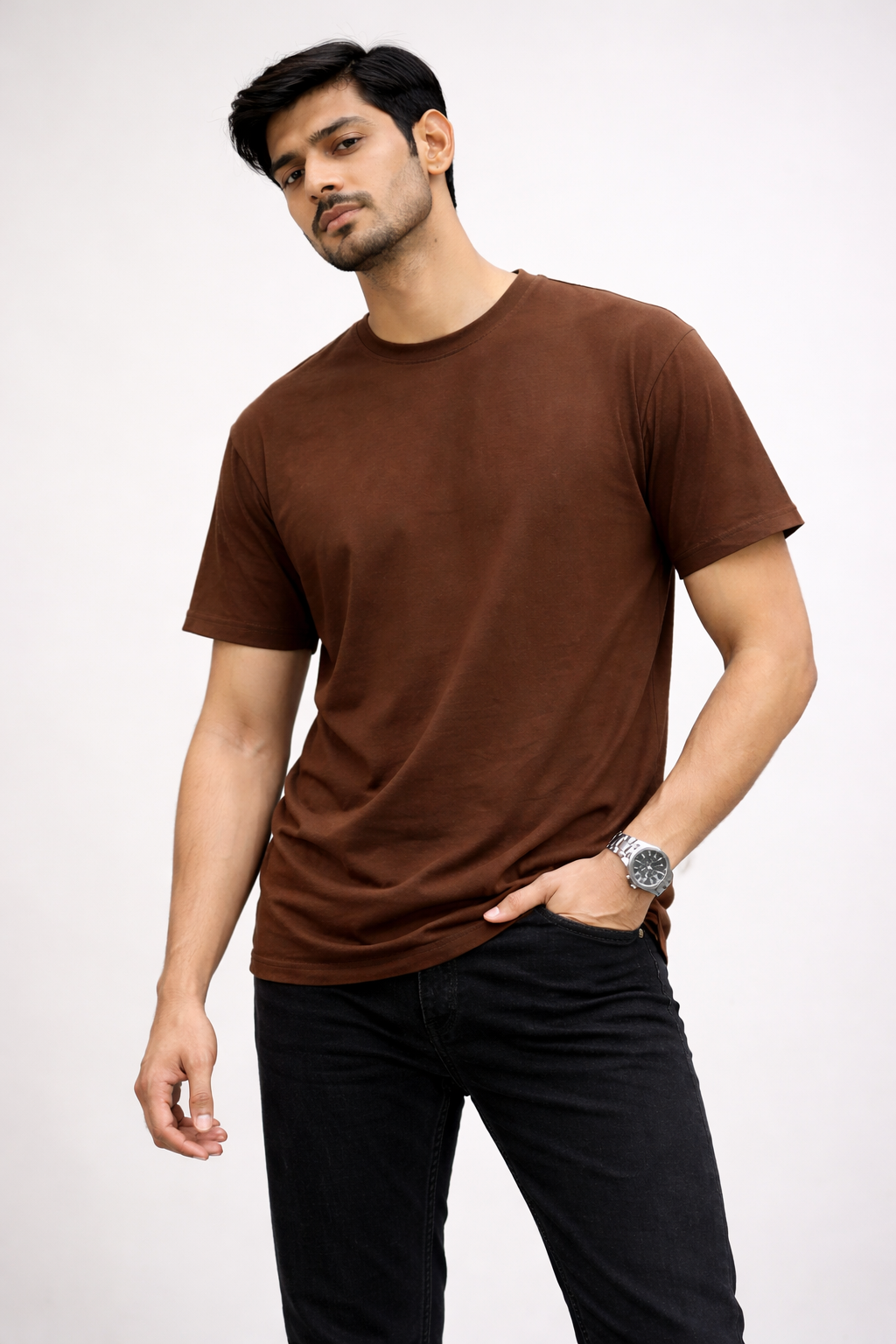 Funny “It’s a Tea Shirt” Graphic T-Shirt – Mug Artwork (Brown)