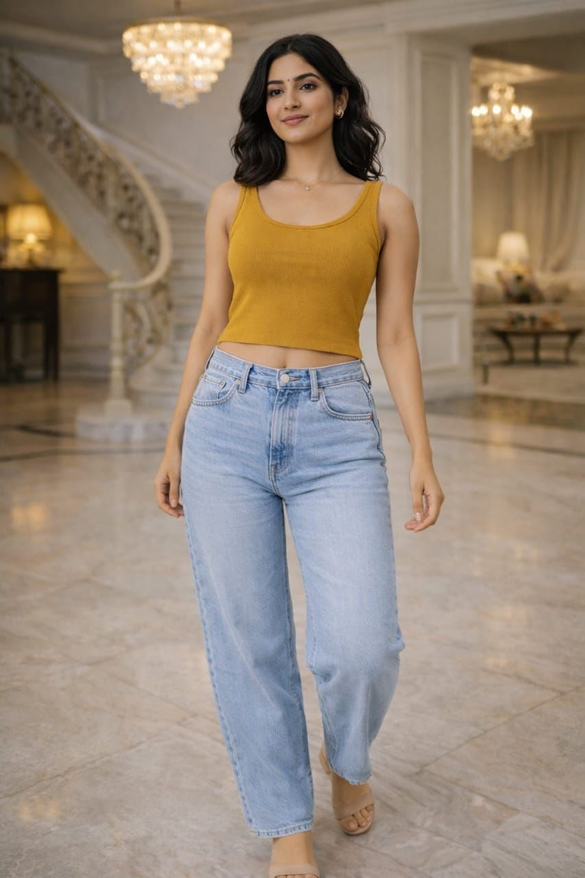 Black Sleeveless Ribbed Crop Top