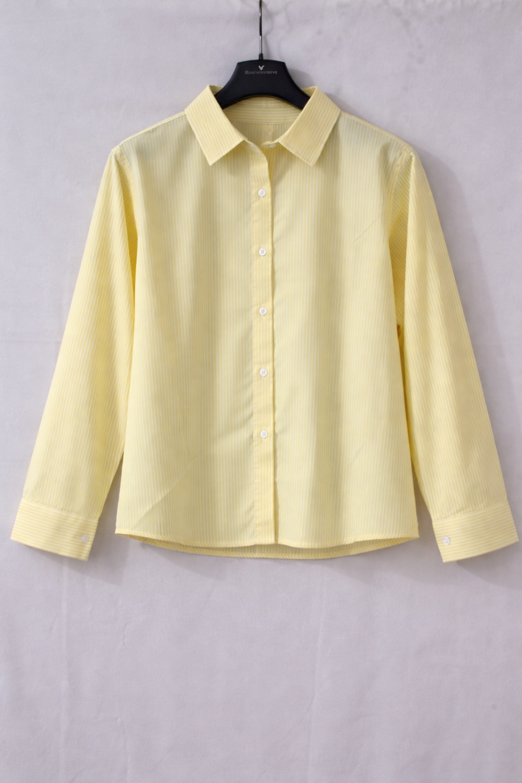 Women Yellow Striped Corset Back Shirt