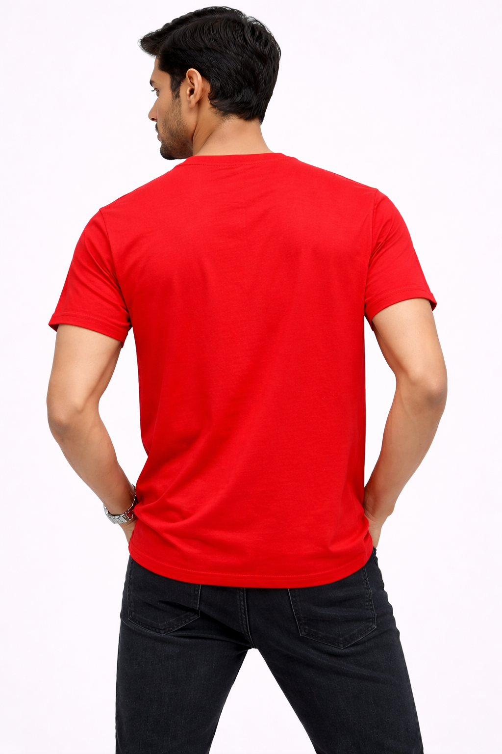 Superhero “S” Shield Graphic T-Shirt – Bold Chest Print (Red)